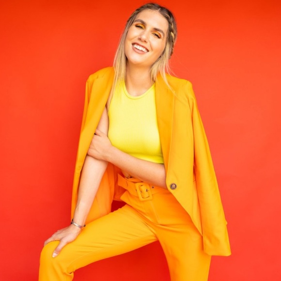 Orange Blazer Jacket - Picture 1 of 2